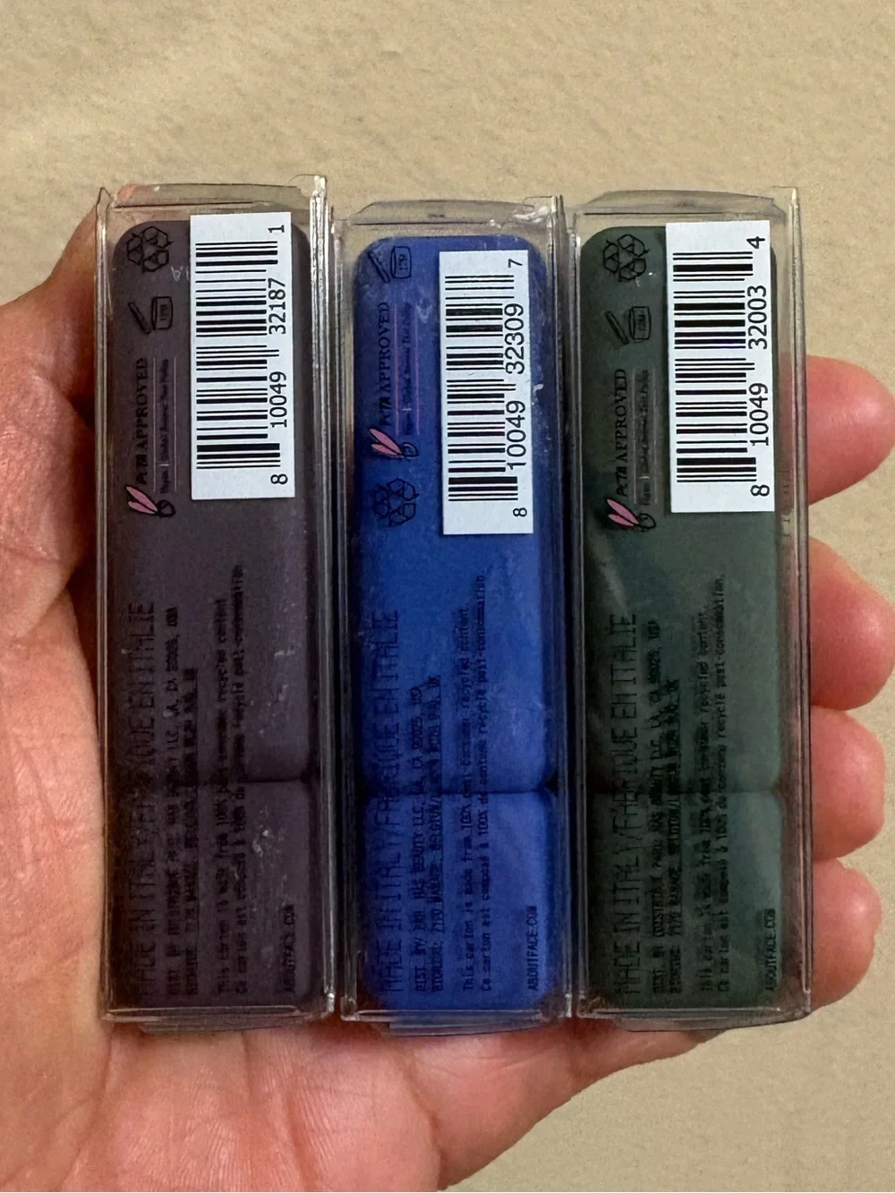 about-face Three Matte Fluid Eye Paints -INFINITY SWEET DISPOSITION SMOKE SIGNAL